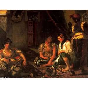   Delacroix   32 x 24 inches   Las mujeres de Argelia