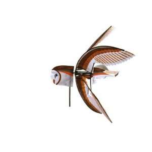 Barn Owl Spinner   Great Garden Display, with Fiberglass Poles and a 