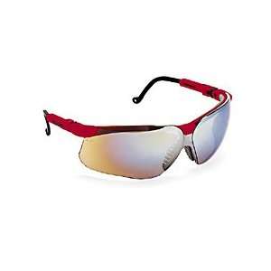  snap on tools Safety Glasses, Red Frame/Mirror Lens