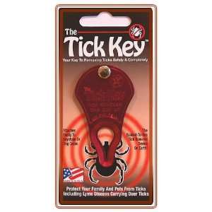   ANODIZED ALUMINUM   TickKey Tick Removal Tool   RED