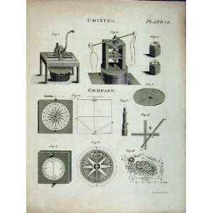  Encyclopaedia Britannica Coining Machine Compass