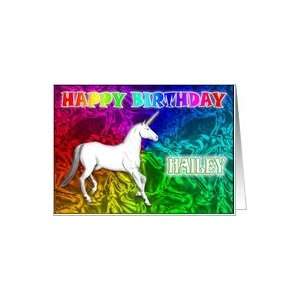  Hailey Birthday, Unicorn Dreams Card Health & Personal 