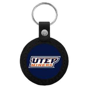  UTEP Miners NCAA Classic Logo Leather Key Tag