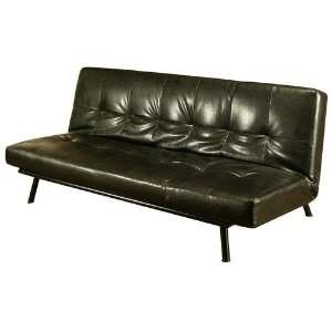  Big Tree Furniture Monaco Leather Euro Convertible Sofa 