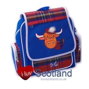  Large Hamish Cow Backpack Red Tartan Toys & Games