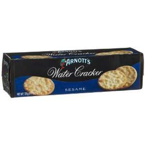 Arnotts Water Cracker, Sesame, 4.4 Ounce Boxes (Pack of 12)  