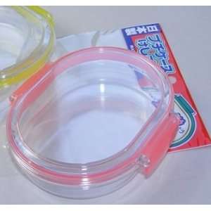  Oval Pink Plastic Case for Japanese Erasers. Toys & Games