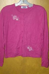 OLD NAVY pink Cardigan SNOWFLAKES Sm b;36 pinup GIRLIE  