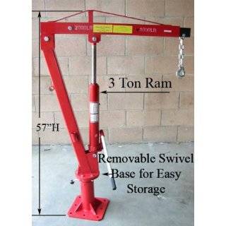  2000LB Swivel Lift Hoist Truck PickUp Crane Davit 1TON 