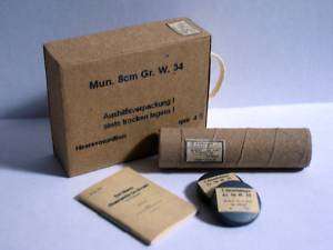 scale WW German 8cm Mortar Ammo carton and extras  