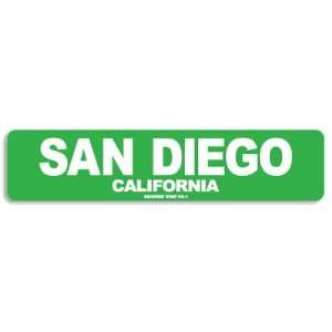  San Diego California Aluminum Sign in Green Everything 