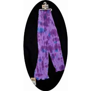  Tie Dyed Womens Fashion Scarf, Purple/Turquoise 