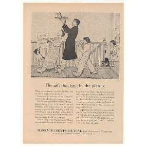   Mother Birthday Norman Rockwell art Mass Mutual Insurance Print Ad
