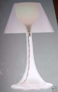 Hampton Bay Table Lamp Double Shade Clear Finish New  