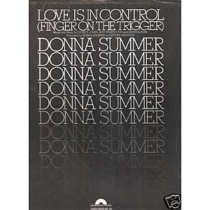  Sheet Music Love Is In Control Donna Summer 95 Everything 