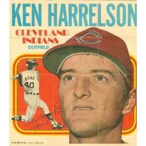  Ken Hawk Harrelson Autographed/Hand Signed 1970 Topps 