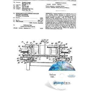  NEW Patent CD for RIDER BAR PLATEN SUPPORT FOR BLOW MOLDING 