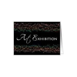  Art Exhibition Invitation   Ink Spatters Card Health 