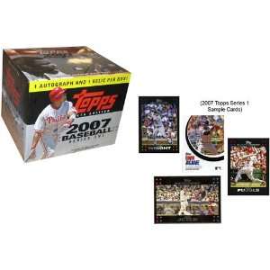  2007 Topps Series 1 Baseball HTA Jumbo Box   10p50c Toys & Games