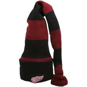 NHL Old Time Hockey Detroit Red Wings Ladies Black Red Jess Long Knit 