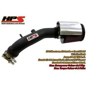03 07 Honda Accord 4Cyl 2.4L Short Ram Intake by HPS (without MAF 