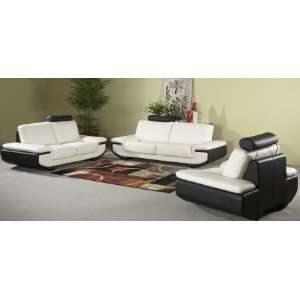    AUSTIN SET Austin 3 Piece Leather Sofa Set