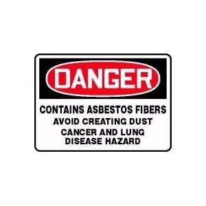  DANGER CONTAINS ASBESTOS FIBERS AVOID CREATING DUST CANCER 