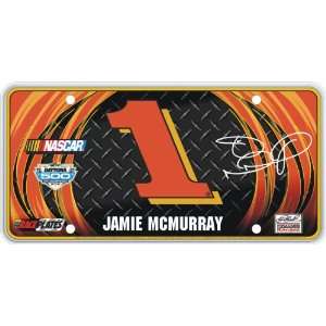   Plate Diamond Plate Series #1 Jamie McMurray License Plate Automotive