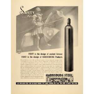  1938 Ad Harrisburg Steel Alloy Carbon Pipe Henry VIII 