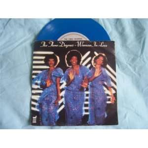 THREE DEGREES Woman in Love UK 7 45 blue vinyl Three 