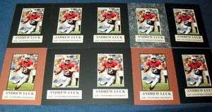 STANFORD CARDINALS ANDREW LUCK NCAA MATTED PHOTO LOT (10) MINT 