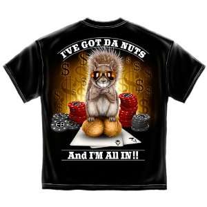 Poker T shirt Ive Got The Nuts Im All In black xxxl  