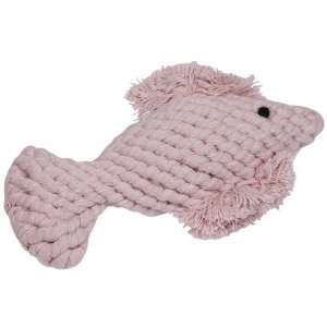  Harry Barker Cotton Rope Toy   Fish   Pink (Quantity of 4 