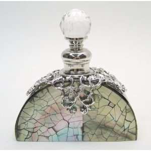  Dome Shaped Shiny Silver Grey Caprice Perfume Bottle 3 