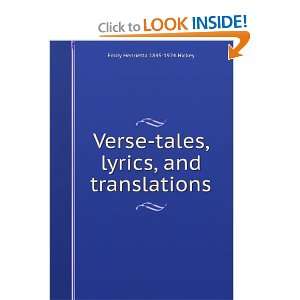   , lyrics, and translations Emily Henrietta 1845 1924 Hickey Books