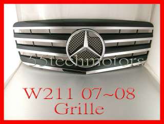 Mercedes W211 Grill E320 E550 E350 07~08 Grille BLACK  