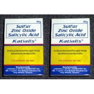   Katialis Sulfur Zinc Oxide Anti Fungal Anti Bacterial Soap Beauty
