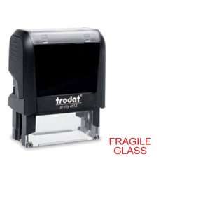  Trodat FRAGILE GLASS Self Inking Rubber Stamp Office 