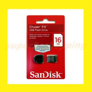   GB Cruzer Fit USB 2.0 Flash Memory Pen Drive SDCZ33 016G Retail  