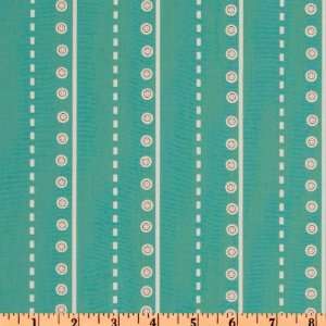  44 Wide Moda Little Apples Buttons Aqua Fabric By The 