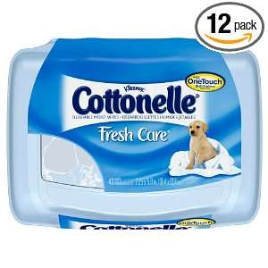  Cottonelle Fresh Folded Moist Wipes Pop Up Tub, 42 Count 