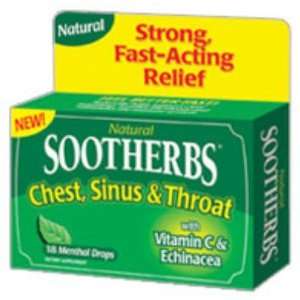  Amerifit Sootherbs Chest, Sinus and Throat 18Menthol Drops 