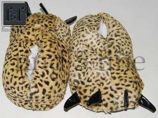 Leopard Monster Foot Slippers Animal Claw Bear Paw Winter Slippers 
