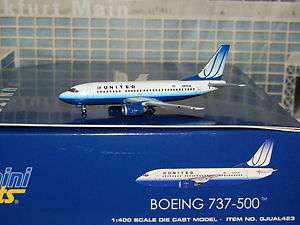 Gemini Jets United Airlines B737  500 GJUAL423 1/400 **Free S&H 