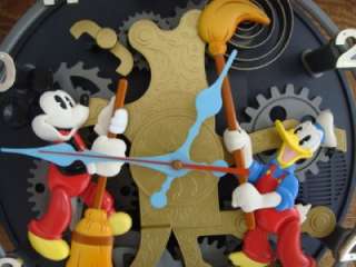   MOUSE GOOFY DONALD DUCK ANIMATED TALKING WALL CLOCK ~WORKS  