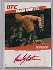 2009 TOPPS UFC ROUND 2 RANDY COUTURE AUTO #/25 RED INK 