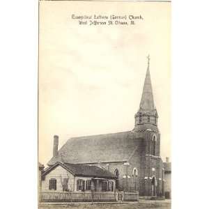 1910 Vintage Postcard   Evangelical Lutheran (German) Church   West 