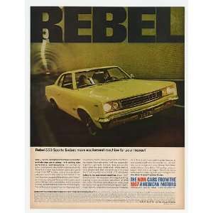  1967 American Motors Rebel 550 Sports Sedan Print Ad (1131 