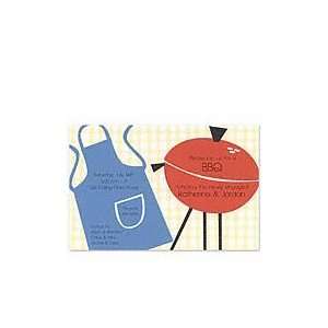 Apron & Grill Invitation Barbecues Invitations  Kitchen 