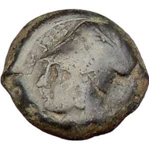 Syracuse Sicily 344BC Timoleon ATHENA & HIPPOCAMP Sea horse Ancient 